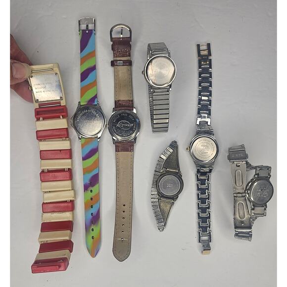 7 Analog Watches Silver Gold Y2k Steampunk Timepiece Gift As Is Project - Picture 7 of 9